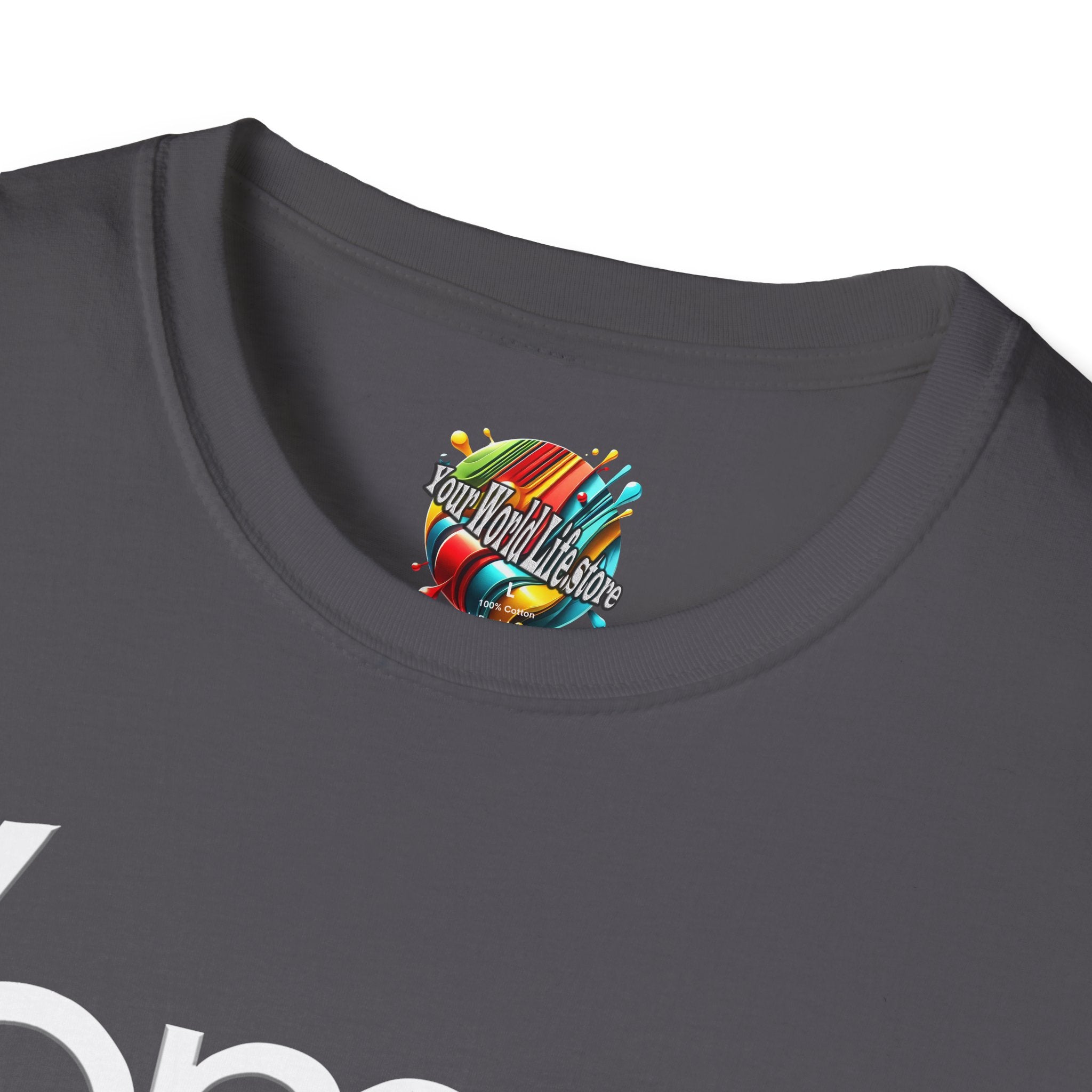 "DJ VAMP" 🎧Signature Logo Tee – Bold, Loud, and Made to Move - QR